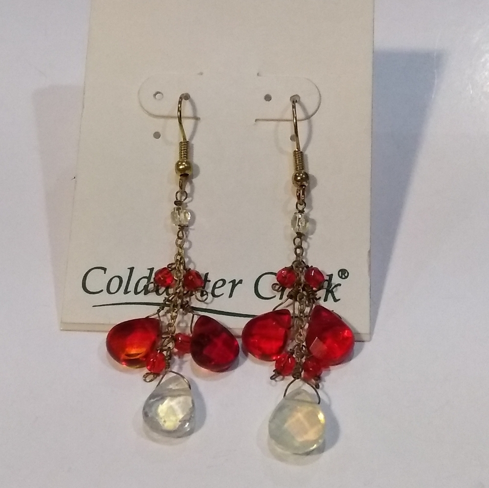 Coldwater Creek Crystal Earrings. - Picture 2 of 3